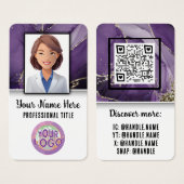 ナースドクターヘルスケアプロフェッショナルのロエレガントゴ (正面&裏面)