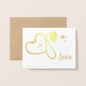 ナースドクターヘルスケアワーカーありがとう 箔カード (裏面封筒付き)