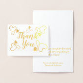 ナースドクターヘルスケアワーカーありがとう 箔カード (ディスプレー)