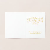 ナースドクターヘルスケアワーカーありがとう 箔カード (内部)