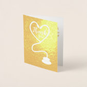 ナースドクターヘルスケアワーカーありがとう 箔カード (正面)