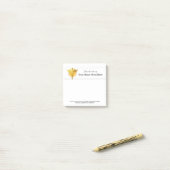 ナースドクターメディカルカドゥセウス記号金ゴールド白 ポストイット (デスク上)