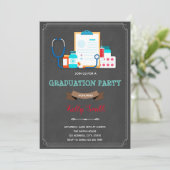 ナースドクター卒業退職パーティー 招待状 (スタンド正面)