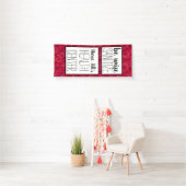 ナースドパーソナライズされたアデコール、赤ピンクのジオメトリ 横断幕 (インサイチュ)