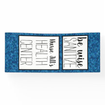 ナースドパーソナライズされたアデコール、青のジオメトリ