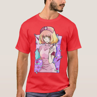 ナースナース看護労働者フロントライン Tシャツ