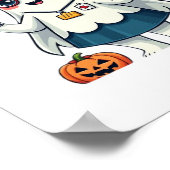 ナースハロウィンクラシックレディTシャツ ポスター (角)