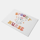ナースハロウィンシャツ – 不気味ナースハロウィン ドアマット (アングル)
