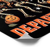 ナースハロウィンルーム緊急部おもしろいSk ポスター (角)