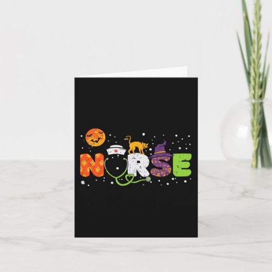 ナースハロウィーン衣装聴診器ハートビートポンプ カード (正面)