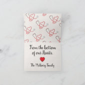 ナースハートのお礼状カード カード (内部)