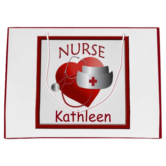 ナースハートナースカスタムメディカルラージ抱き枕 ラージペーパーバッグ (正面)