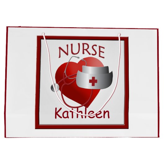 ナースハートナースカスタムメディカルラージ抱き枕 ラージペーパーバッグ (裏面)