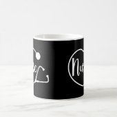ナースハート聴診器 コーヒーマグカップ (中央)