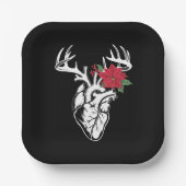 ナースハート解剖学トナカイハートCath Lab RN ペーパープレート (正面)