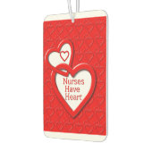 ナースハート赤リンクハートナース日 カーエアーフレッシュナー (左)