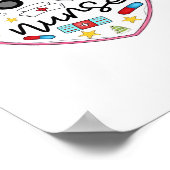 ナースハート、ハロウィーンのオーバーサイズTシャツ ポスター (角)