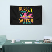 ナースバイデイウィッチバイナイトキャットハロウィンクラシック 横断幕 (トレードショー)
