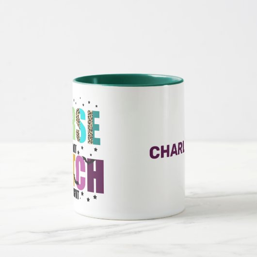 ナースバイデイウィッチバイナイトレオパード マグカップ (中央)