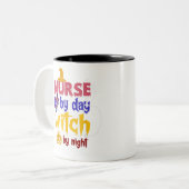 ナースバイデイウィッチバイナイトヴィンテージ ツートーンマグカップ (正面左)