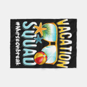 ナースバケーションスクワッドヌールソンブレーク フリースブランケット (正面(横))