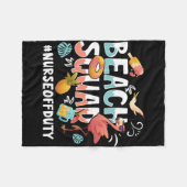 ナースバケーションビーチグループ フリースブランケット (正面(横))