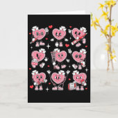 ナースバレンタインキャンディハートER ICU NICU RN ナース カード (黄色い花)