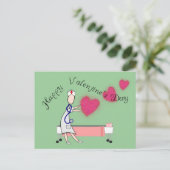 ナースバレンタインデギフト"ハッピーバレンタインデー" シーズンポストカード (スタンド正面)