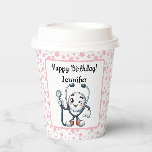 ナースバースデーパーティー紙カップ 紙コップ (正面)