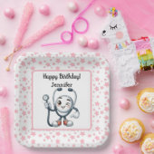 ナースバースデーパーティー紙プレート ペーパープレート (パーティー)