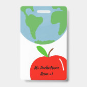 ナースパパーソナライズされたス バッジ (裏面)