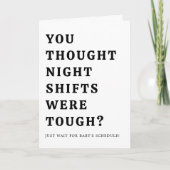 ナースパパ笑わされるの妊娠発表 カード (正面)