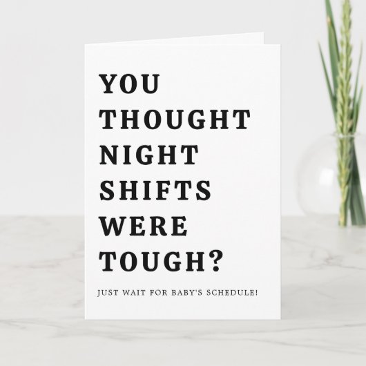 ナースパパ笑わされるの妊娠発表 カード (正面)