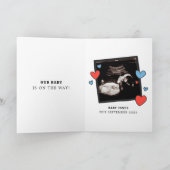ナースパパ笑わされるの妊娠発表 カード (内部)