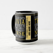 ナースパーソナライズされたおもしろい退職した、退職マグカップ マグカップ (正面左)