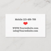 ナースパーソナライズされたアバター名刺 名刺 (裏面)