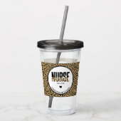 ナースパーソナライズされたエストチータRN卒業 アクリルタンブラー (裏面)