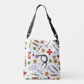 ナースパーソナライズされたギフトアイディアクロスボディバッグ クロスボディバッグ (裏面)