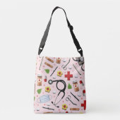 ナースパーソナライズされたギフトアイディアクロスボディバッグ クロスボディバッグ (裏面)