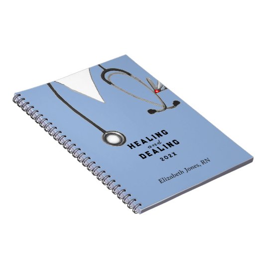ナースパーソナライズされたギフトアイディア ノートブック (右側)