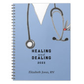 ナースパーソナライズされたギフトアイディア ノートブック (正面)