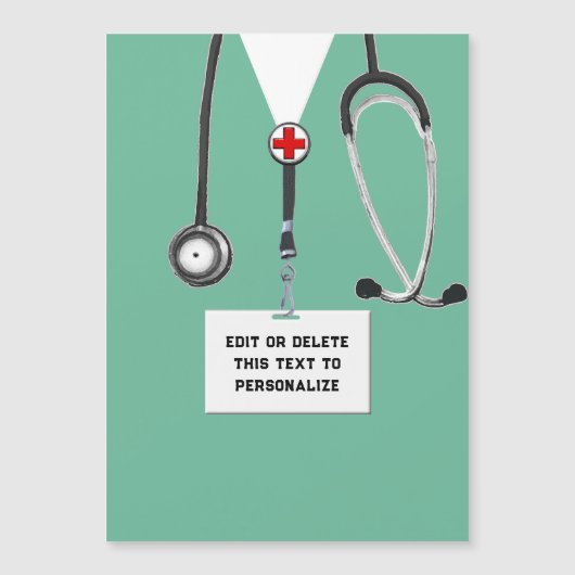 ナースパーソナライズされたギフトカード (正面)