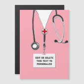 ナースパーソナライズされたギフト磁石 (正面/裏面)