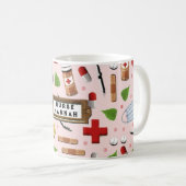 ナースパーソナライズされたコーヒーマグ コーヒーマグカップ (正面右)