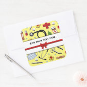 ナースパーソナライズされたスクエアステッカー スクエアシール (封筒)