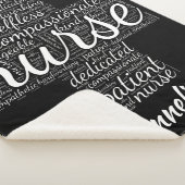 ナースパーソナライズされたワードアートギフトナース週間 シェルパブランケット (3/4)