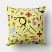 ナースパーソナライズされた卒業祝い クッション (裏面)