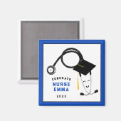 ナースパーソナライズされた卒業記念テープ マグネット (正面/裏面)