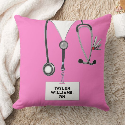 ナースパーソナライズされた卒業贈与 クッション (ブランケット)