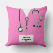 ナースパーソナライズされた卒業贈与 クッション (正面)